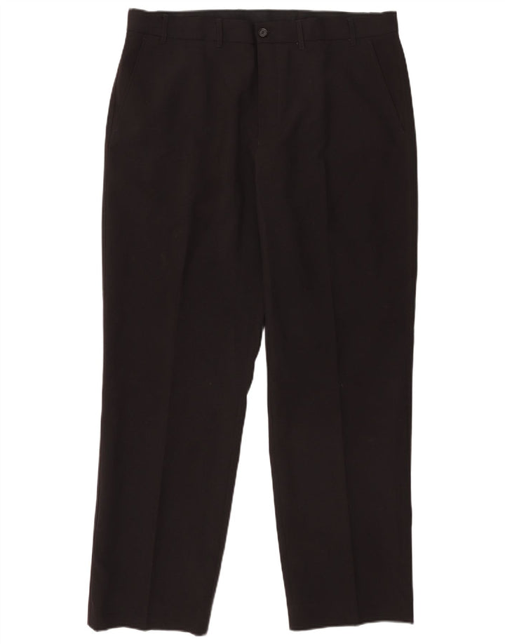 Marks & Spencer Pantalon Chino Droit Homme W38 L31 Noir Polyester