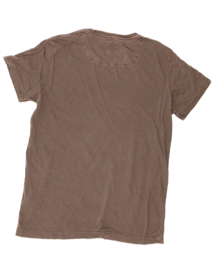 Diesel T-Shirt Graphique Homme Gris Moyen Coton