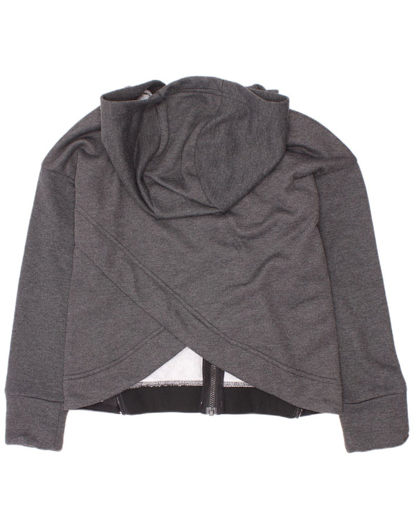Nike Filles Dri Fit Zip Sweat à capuche 8-9 ans Petit Gris Colorblock