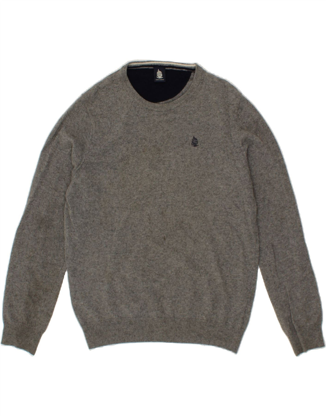 MARINA YACHTING Mens Crew Neck Jumper Sweater XL Grey Vintage Marina Yachting and Second-Hand Marina Yachting from Messina Hembry 