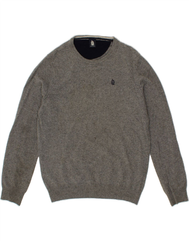 MARINA YACHTING Mens Crew Neck Jumper Sweater XL Grey Vintage Marina Yachting and Second-Hand Marina Yachting from Messina Hembry 