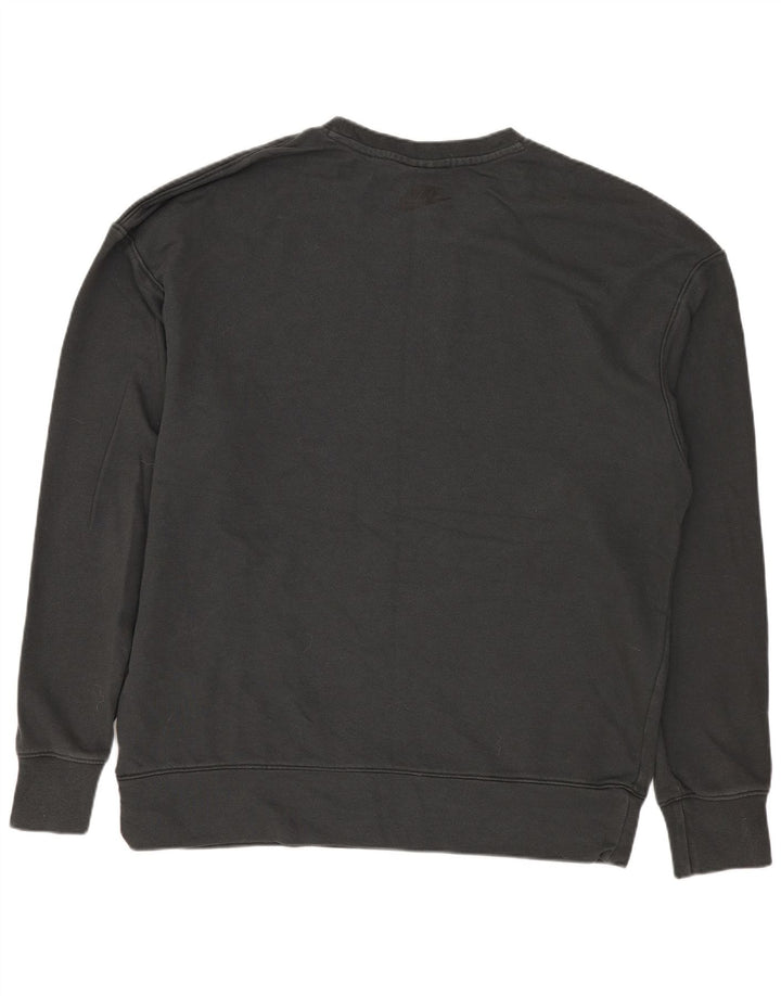 NIKE Sweat-shirt graphique pour homme en coton gris moyen