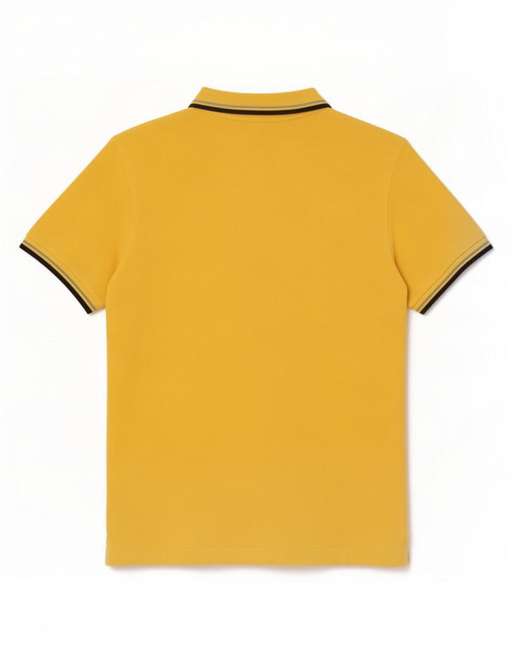Lotto Polo Homme Rayé Jaune Moyen