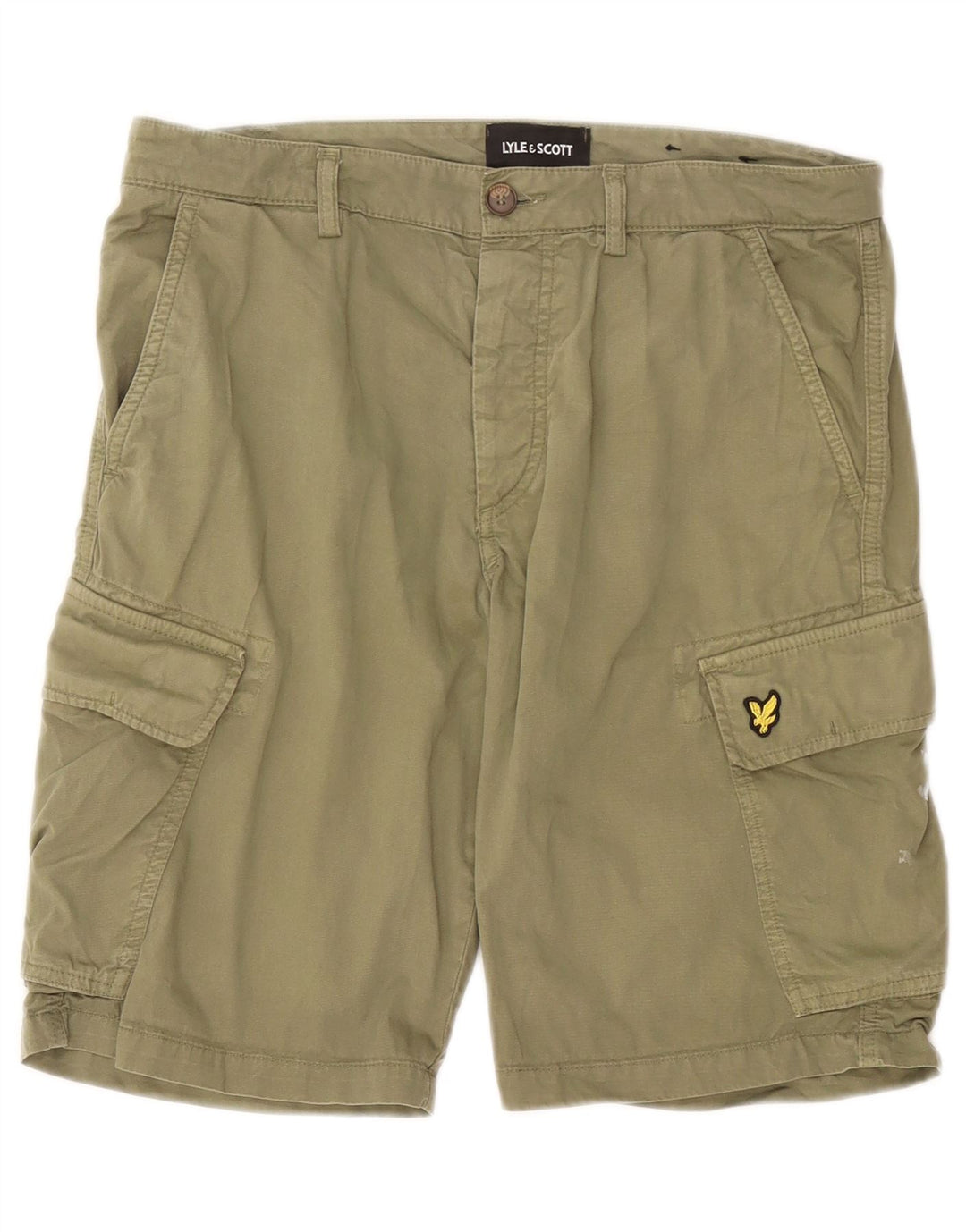 Lyle & Scott Short Cargo W33 Homme Kaki Moyen Coton