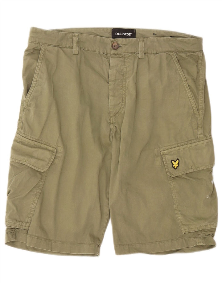 Lyle & Scott Short Cargo W33 Homme Kaki Moyen Coton