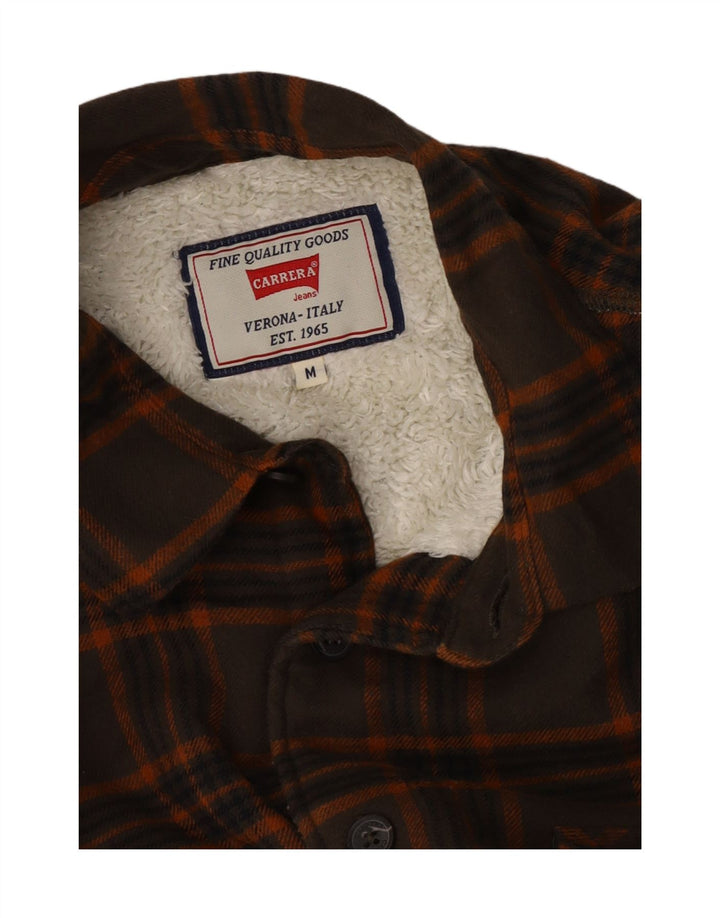 Carrera Chemise Lumberjack Flannel Homme Marron Moyen à Carreaux