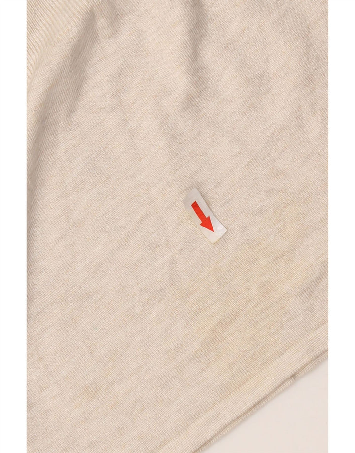Marks & Spencer Haut à manches 3/4 pour femme UK 12 Viscose mouchetée beige moyen
