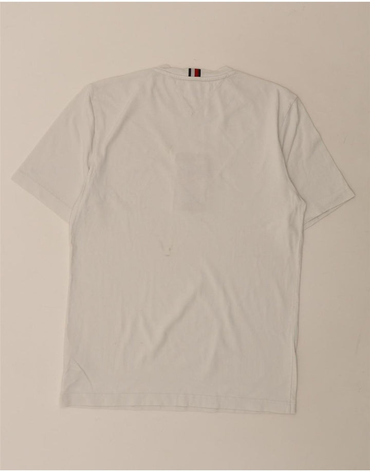 TOMMY HILFIGER T-Shirt Graphique Homme Blanc Moyen Coton