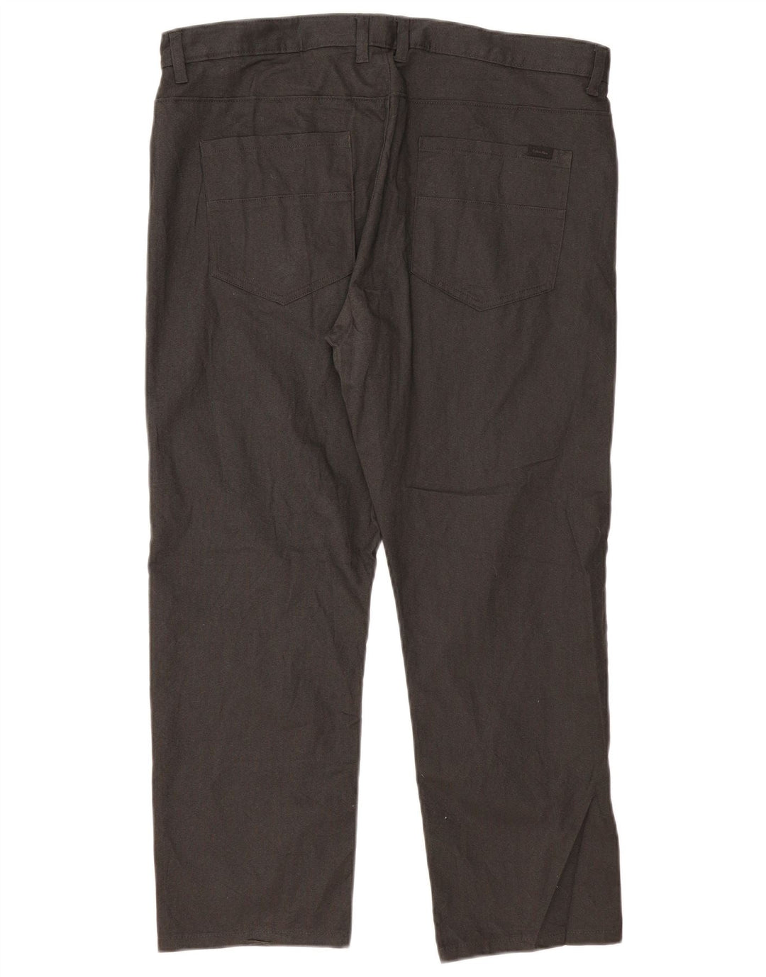 CALVIN KLEIN Pantalon décontracté coupe slim pour homme W36 L30 Noir Coton