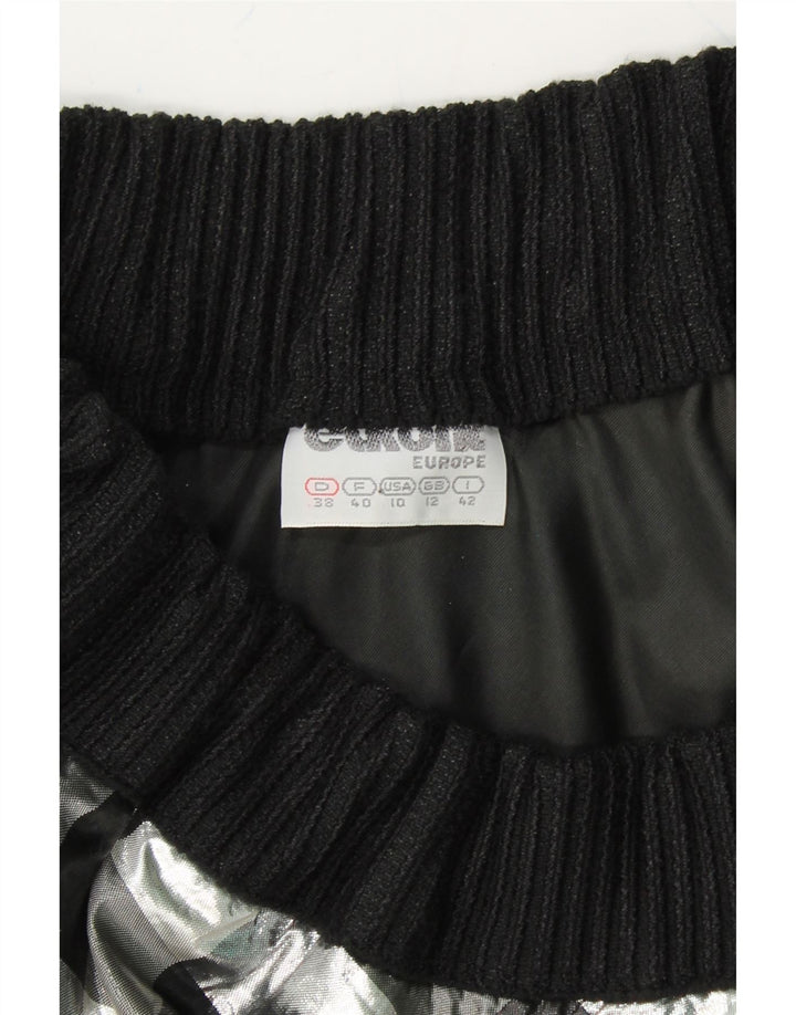VINTAGE Womens A-Line Skirt UK 12 Medium W28 Black Check Vintage Vintage and Second-Hand Vintage from Messina Hembry 