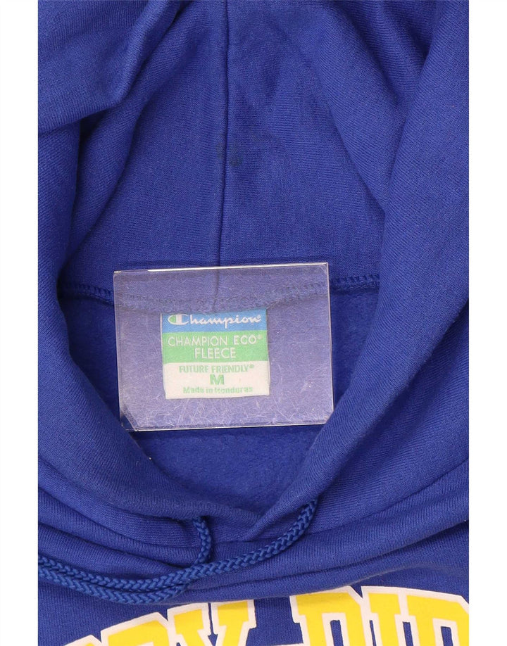 Champion Pull à Capuche Graphique Homme Bleu Moyen Coton