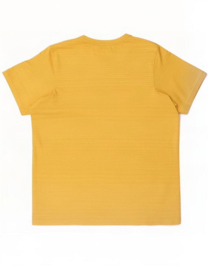 Nike Hommes Dri Fit Standard T-Shirt Haut Petit Jaune Polyester