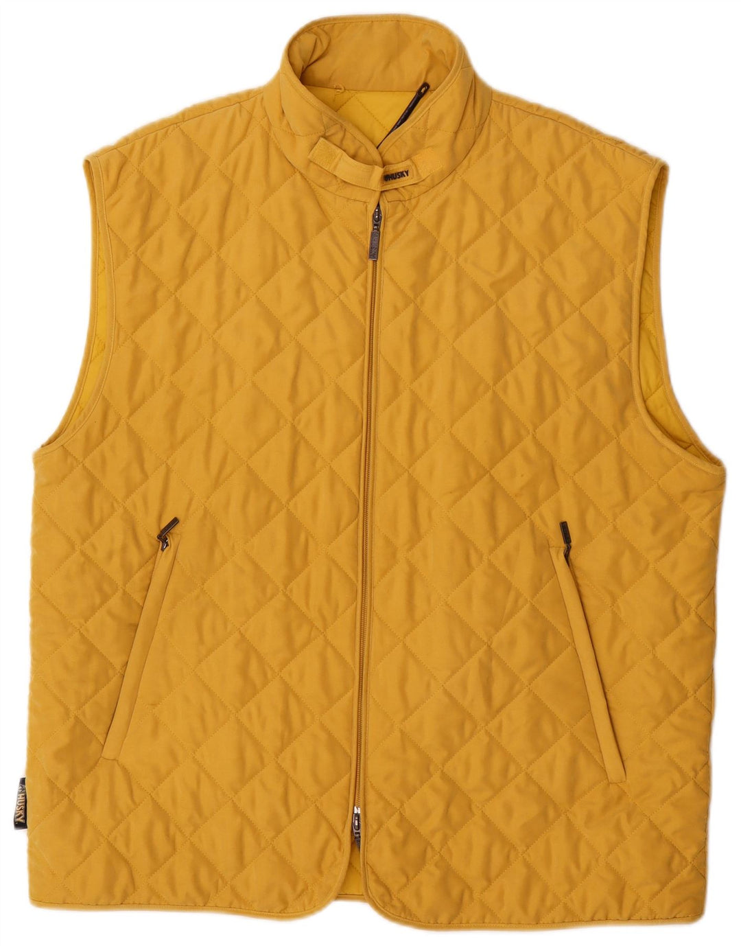 Husky Gilet matelassé pour homme UK 40 Large Jaune Polyester