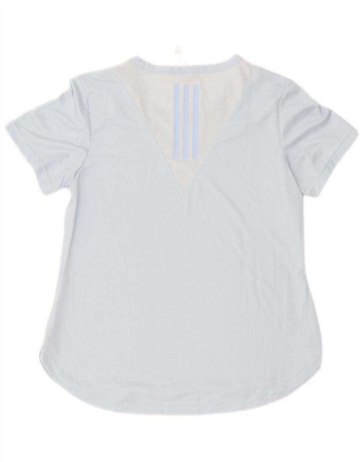 ADIDAS T-shirt graphique pour femme UK 16/18 Large Bleu