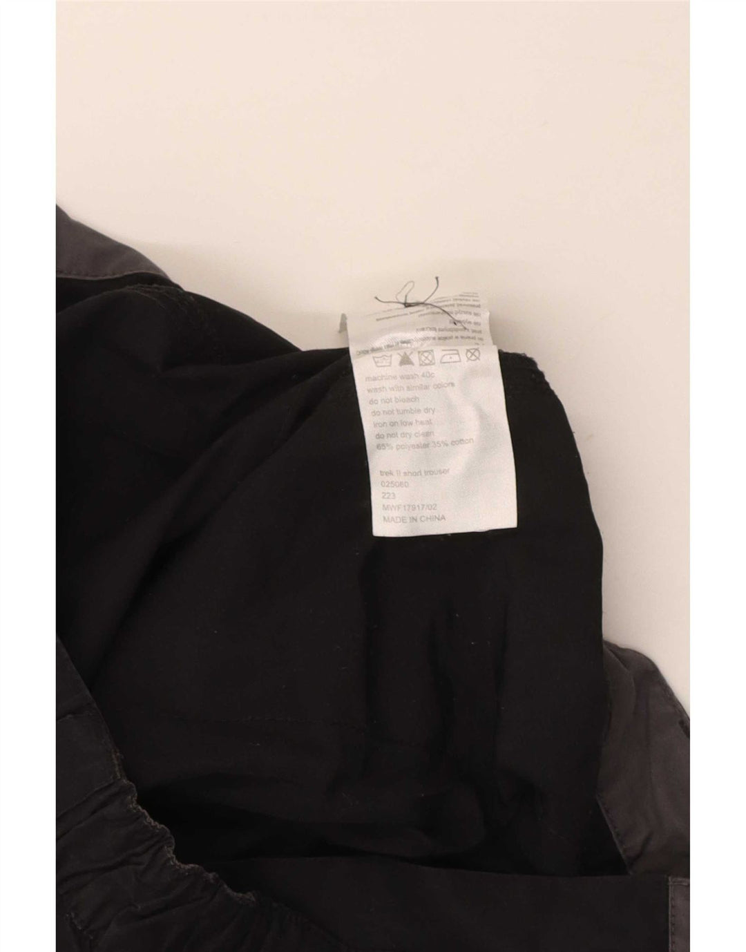 Mountain Warehouse Pantalon cargo droit pour homme W32 L30 Noir Polyester