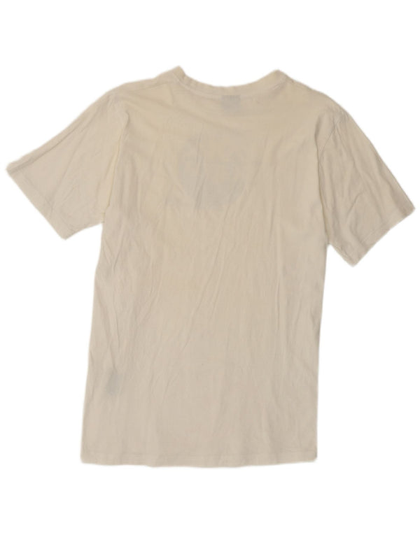 Kappa T-Shirt Graphique Homme Blanc Moyen Coton