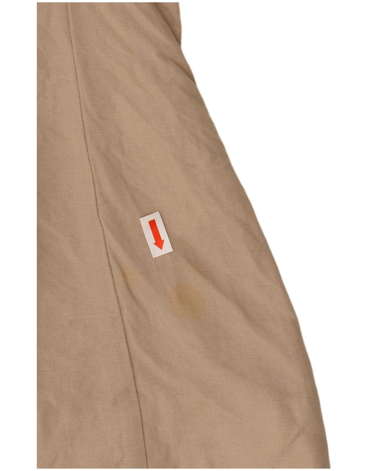 Armani Veste Blazer 1 Bouton Femme UK 10 Petit Coton Beige