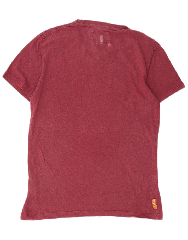 SUPERDRY T-Shirt Homme Coton Bordeaux Moyen