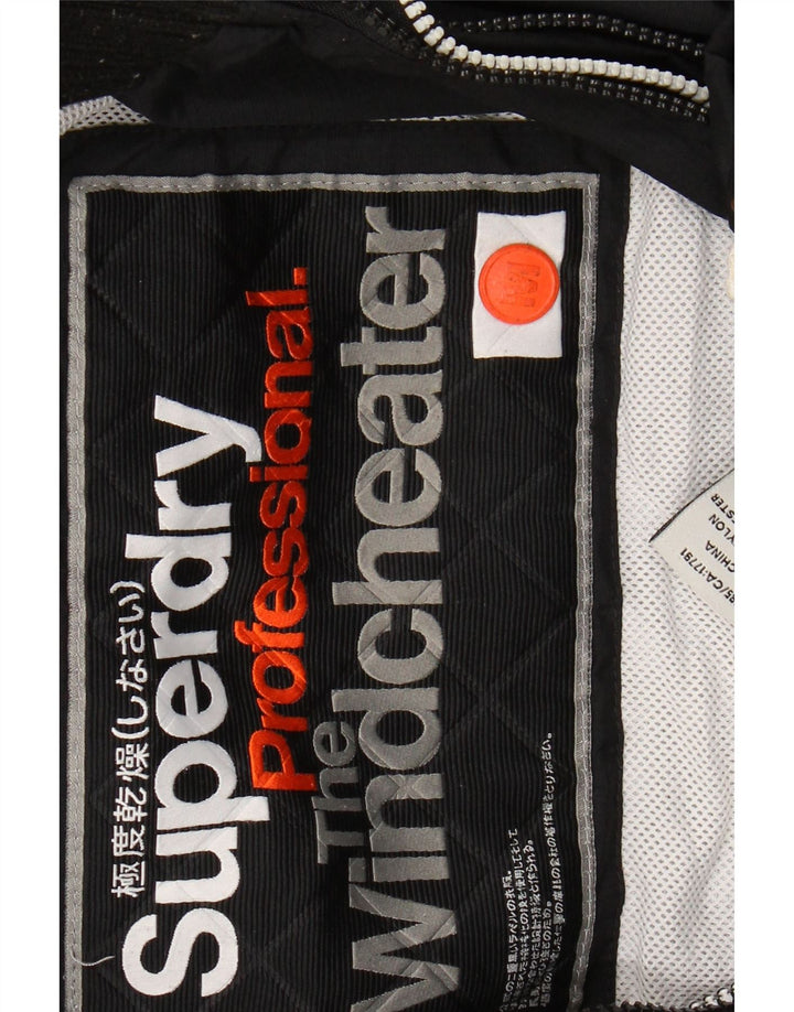 SUPERDRY Veste coupe-vent The Windcheater pour femme UK 14 Medium Noir