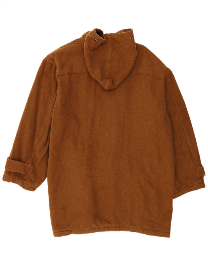 MEXX Duffle-coat à capuche coupe ample pour homme UK 36 laine marron moyen