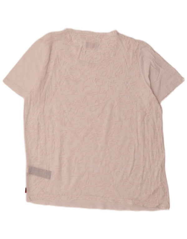Kappa T-Shirt Femme Top UK 18 XL Blanc Coton