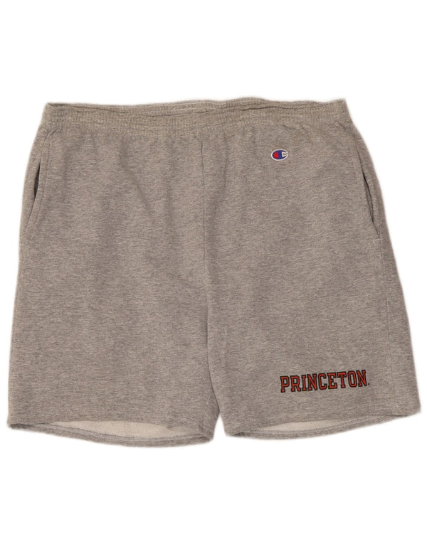 Champion Short de Sport Princeton Homme Gris Large Coton