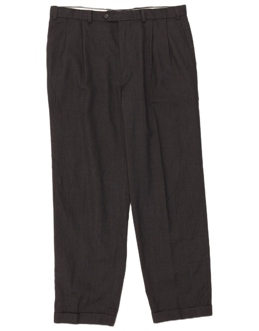Marks & Spencer Pantalon de costume pour homme W38 L31 Gris pied-de-poule