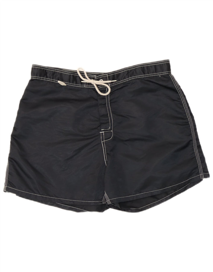 Sundek Short de bain homme en nylon rayé noir moyen