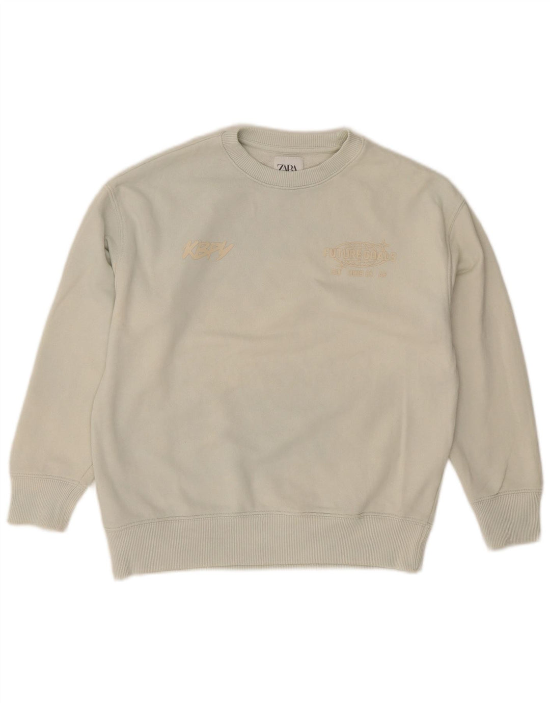 Zara Sweat-shirt graphique pour garçon 9-10 ans Vert Coton