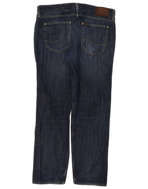 Lee Jean Chase Tapered Homme W34 L32 Bleu Marine Coton