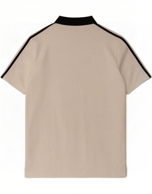 Adidas Polo Rugby Homme Blanc Moyen Coton Colorblock