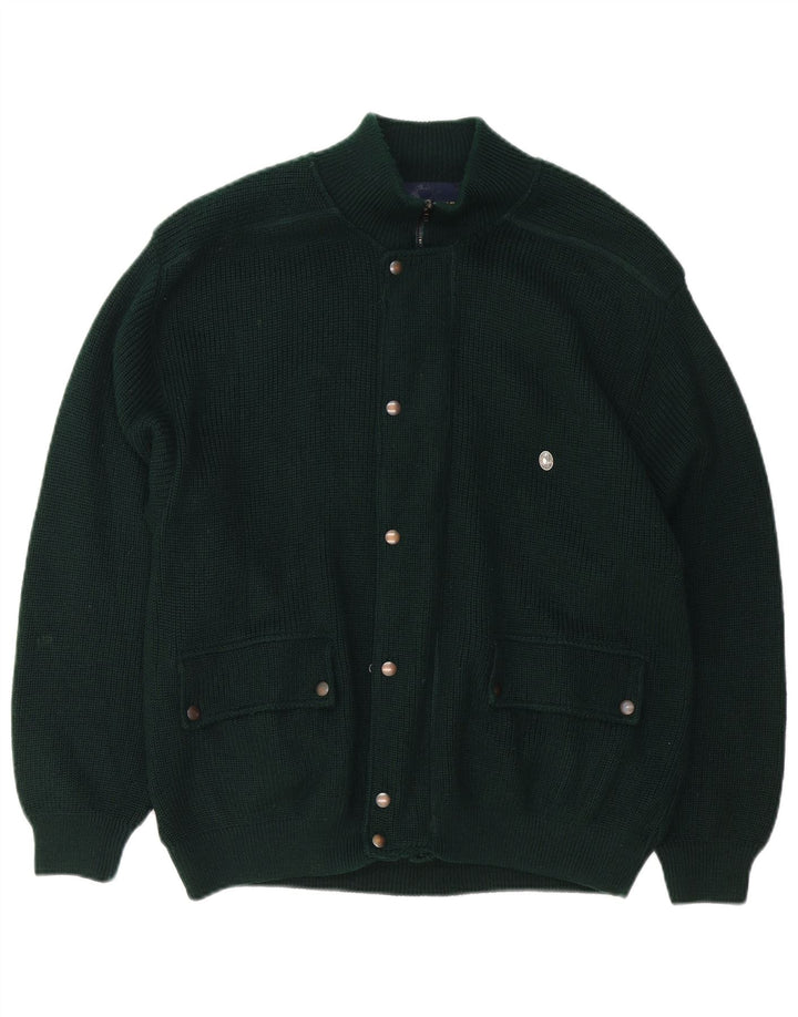 Il Granchio Pull Cardigan Homme Vert Moyen