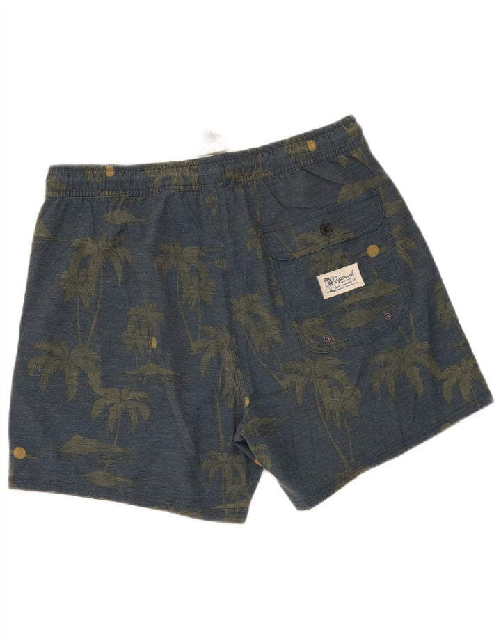 Rip Curl Short de sport pour homme en coton floral gris moyen