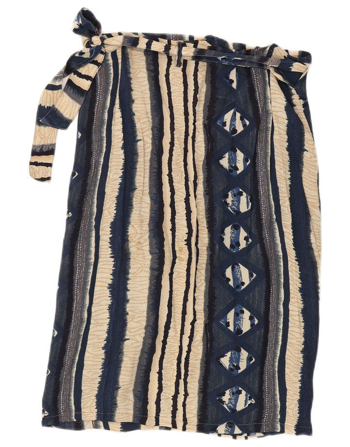Kenzia Femme Jupe Portefeuille Large W32 Rayé Multicolore