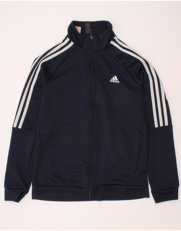 Veste de survêtement Adidas Garçon Aeroready 11-12 ans Bleu Marine Polyester