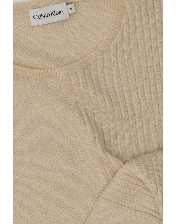 Calvin Klein Débardeur long pour femme UK 14 Beige moyen