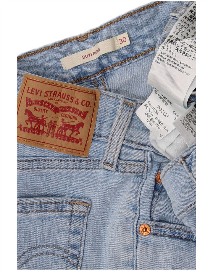LEVI'S Jean Slim Boyfriend Femme W30 L27 Bleu Coton