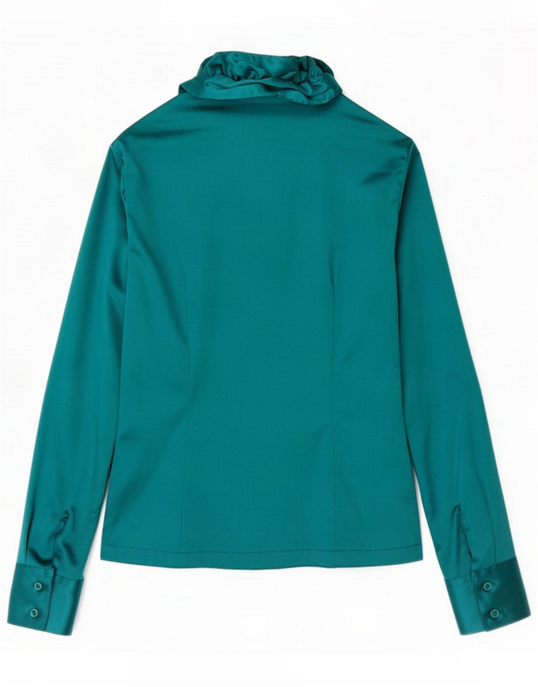 Naracamicie Chemisier à volants sur le devant pour femme UK 10 Petit Vert Polyester