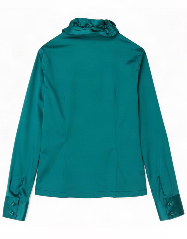 Naracamicie Chemisier à volants sur le devant pour femme UK 10 Petit Vert Polyester