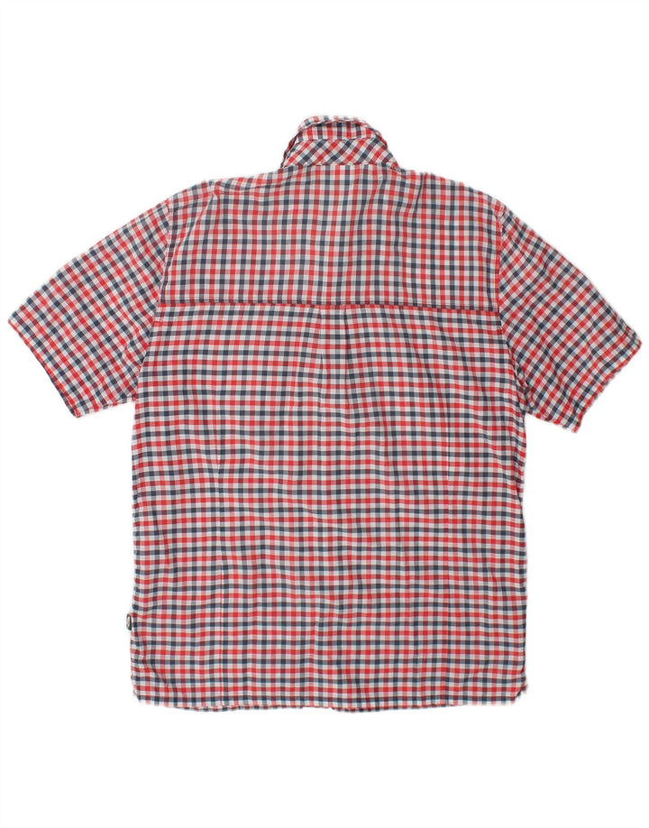 The North Face Chemise à manches courtes pour homme en coton à carreaux rouge moyen