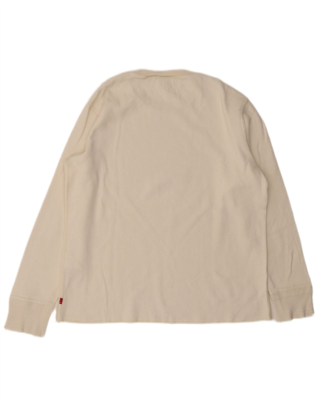 Levi's Haut à Manches Longues Homme Blanc Large Coton