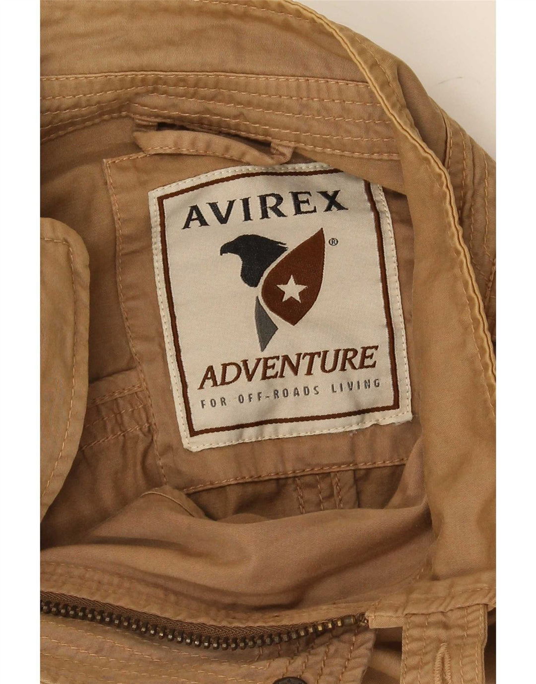 Avirex Veste Bomber Homme UK 46 2XL Marron Coton