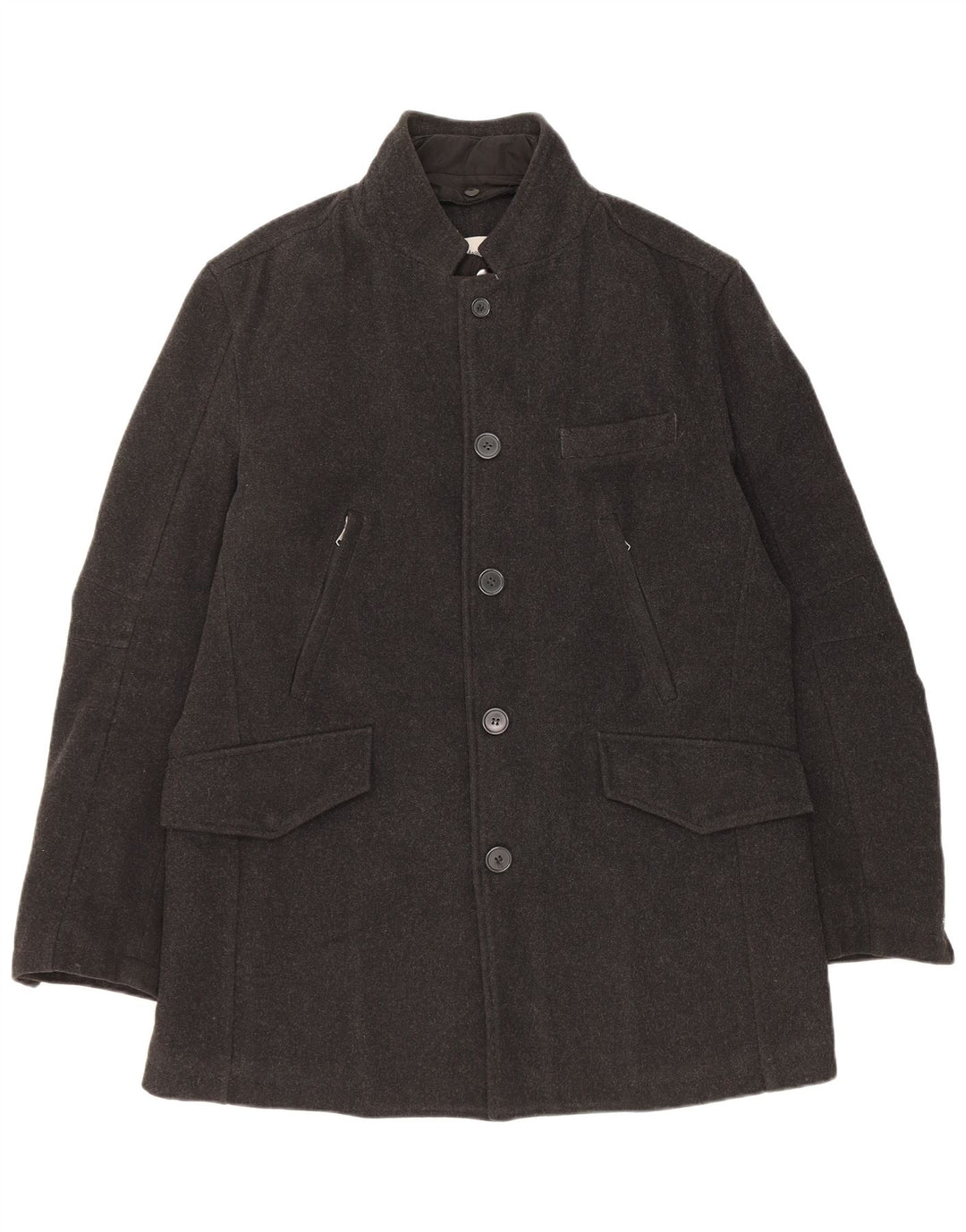 Gian Marco Venturi Manteau pour homme UK 40 Grande laine grise