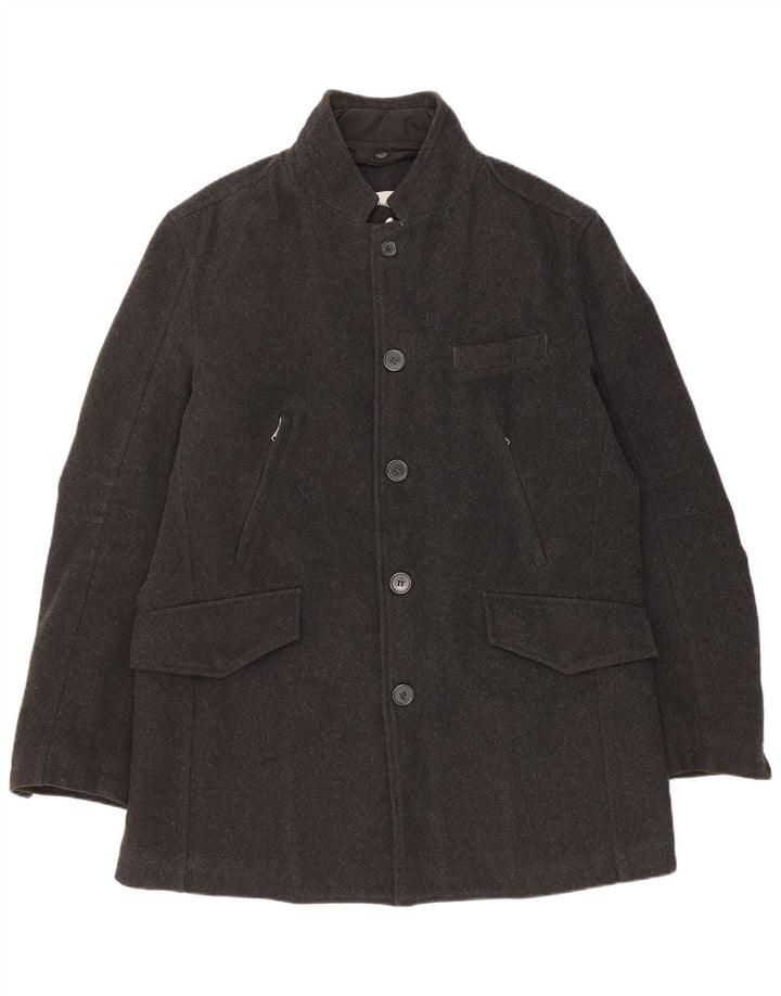 Gian Marco Venturi Manteau pour homme UK 40 Grande laine grise