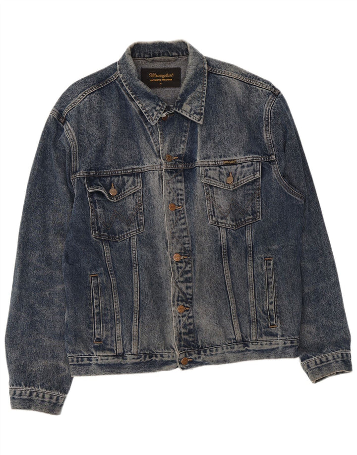 Wrangler Veste en Jean Homme UK 42 XL Bleu Coton