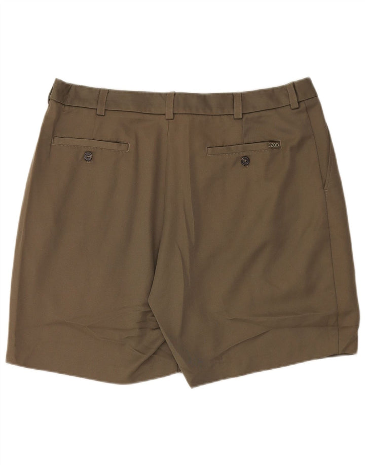 Izod Short Chino Homme W38 XL Kaki Polyester