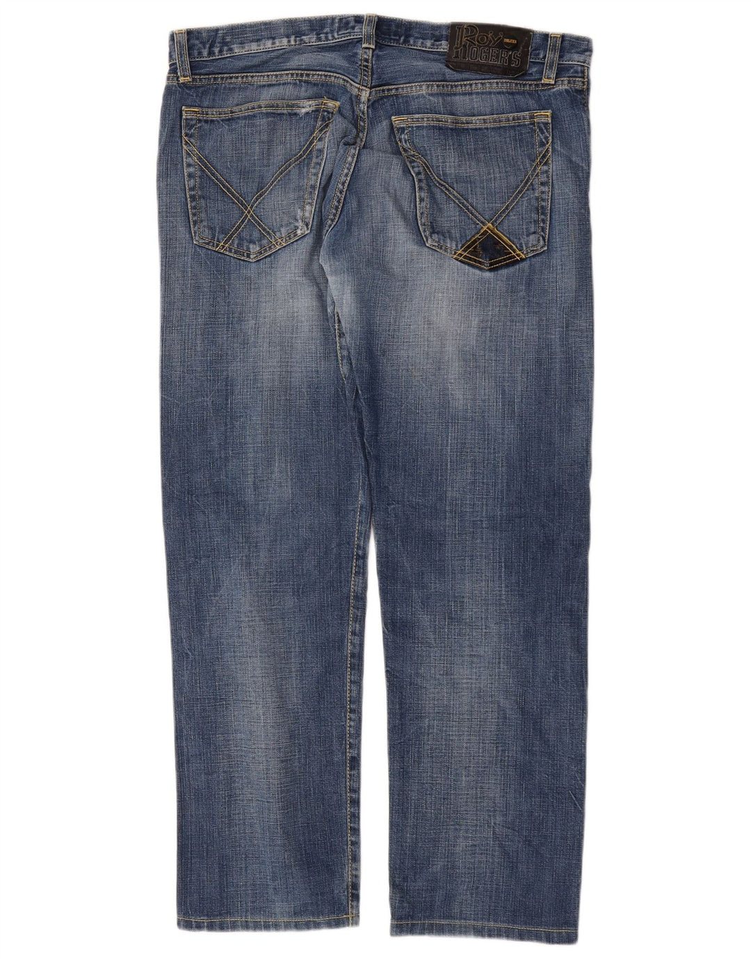 Roy Rogers Jean droit vieilli pour homme W35 L29 Bleu