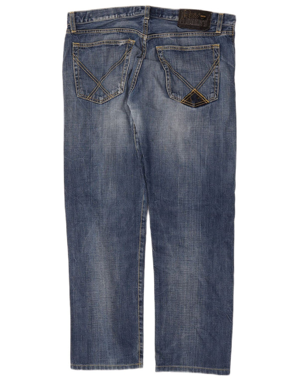 Roy Rogers Jean droit vieilli pour homme W35 L29 Bleu