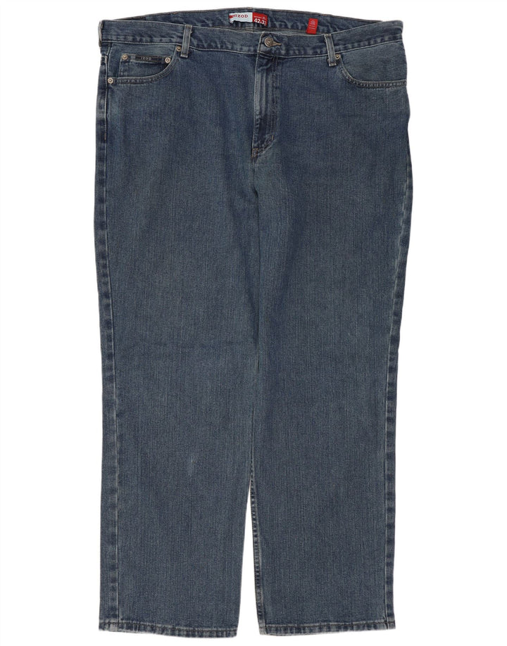 IZOD Jean droit homme W42 L32 bleu coton