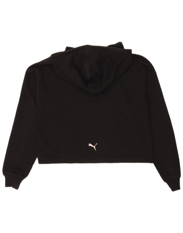 Puma Pull à capuche surdimensionné pour femme UK 6 XS Noir Coton